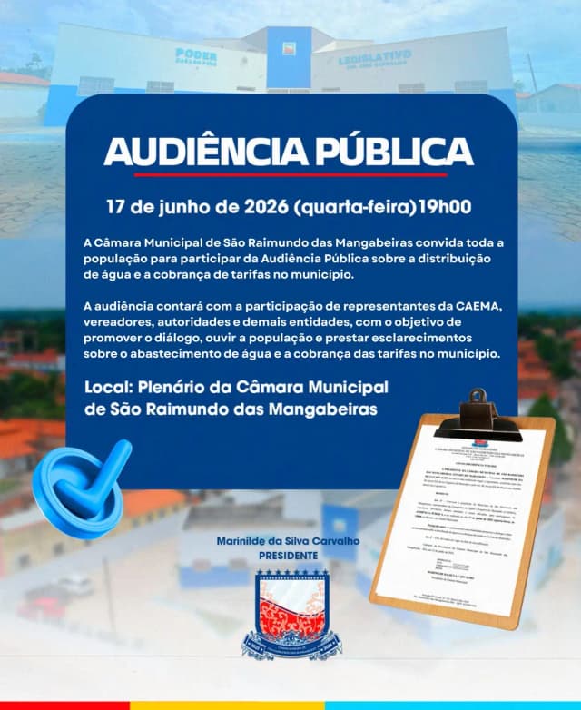 CONVITE DE AUDIÊNCIA PUBLICA